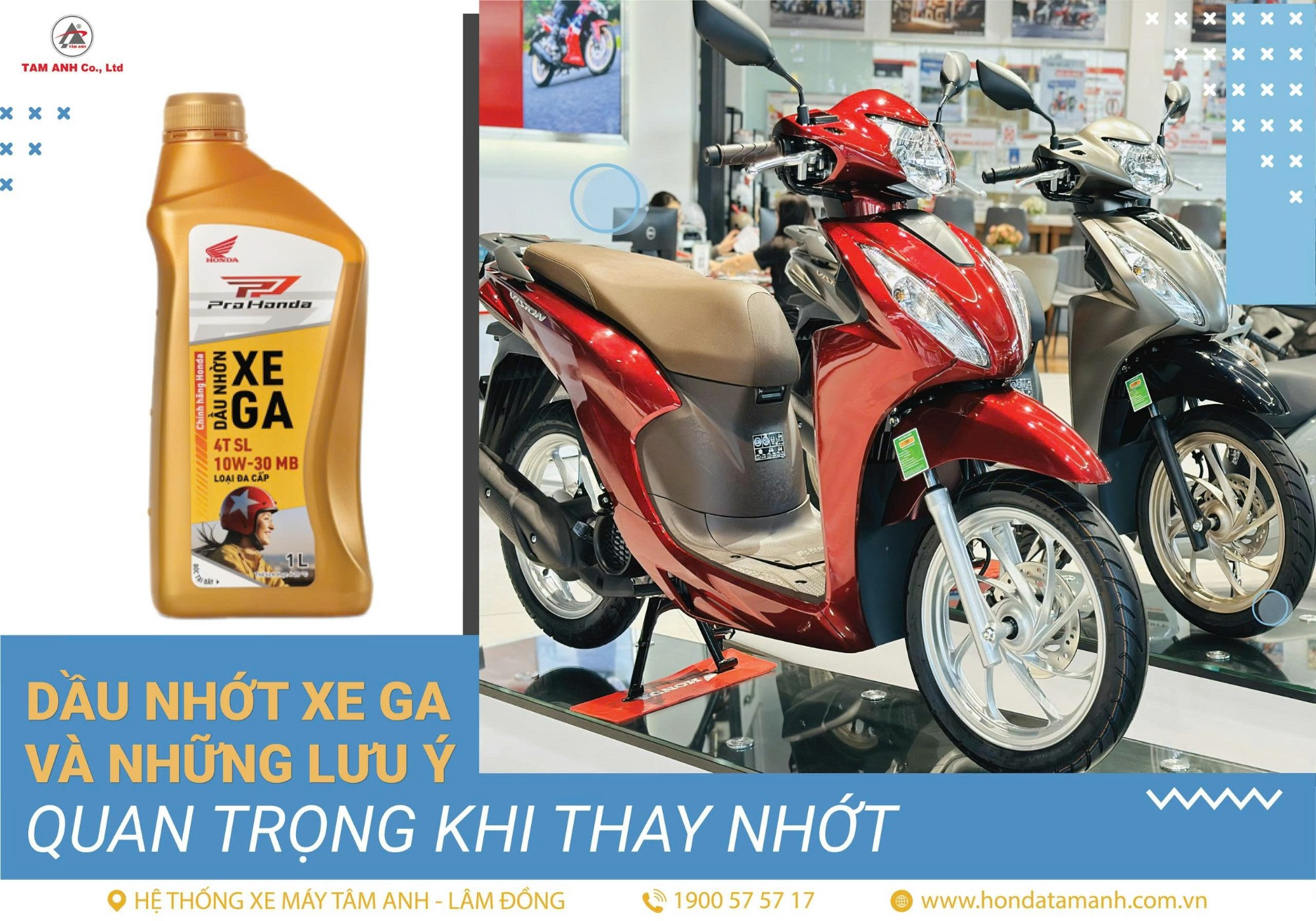 Dầu nhớt xe tay ga và những lưu ý quan trọng khi thay nhớt