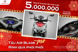 TẬU AIR BLADE MỚI - RINH QUÀ PHƠI PHỚI