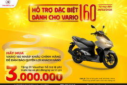 HỖ TRỢ BÁN HÀNG ĐẶC BIỆT DÀNH CHO VARIO 160