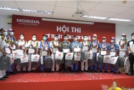 Honda Việt Nam tổ chức thành công 'Hội thi Kỹ thuật viên Dịch vụ & Nhân viên Phụ tùng xuất sắc 2021'