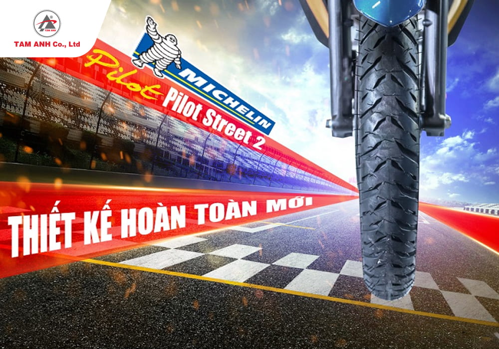 Michelin Pilot Street 2 mang lại độ ổn định cao cho xe khi vận hành, hỗ trợ bám đường hiệu quả
