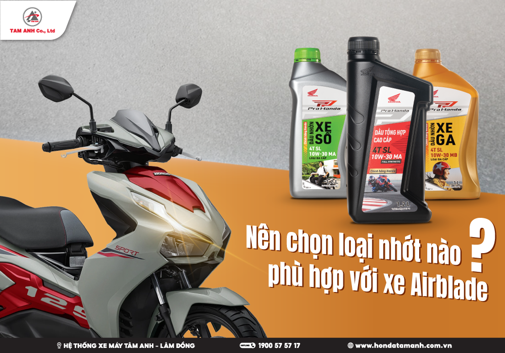 Dung tích nhớt xe airblade 125 bao nhiêu lít và nên chọn loại nào