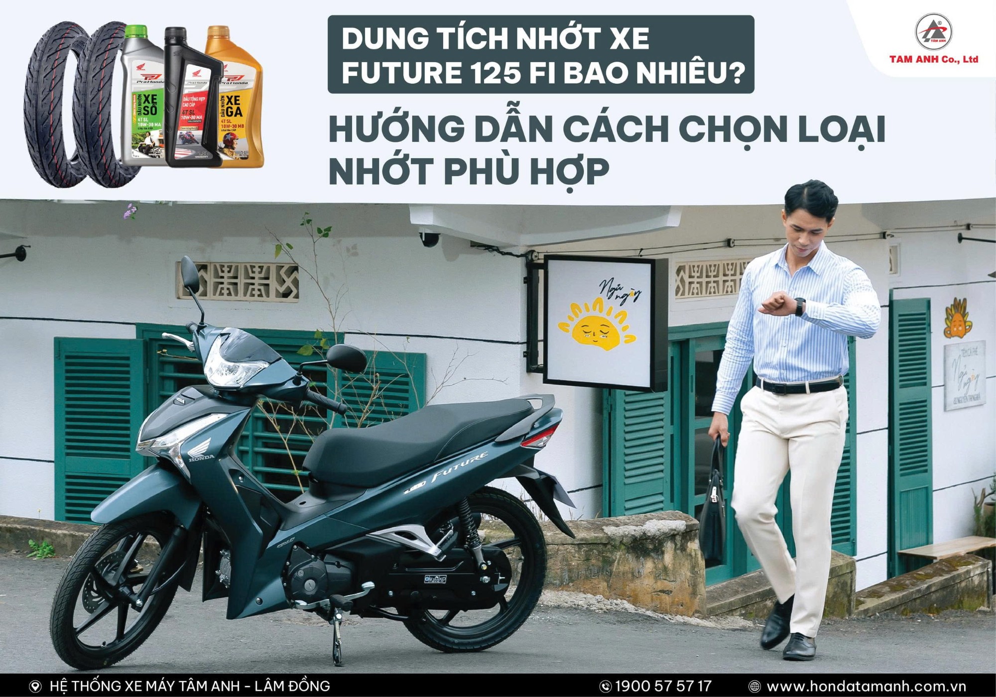Dung tích nhớt xe future 125 fi bao nhiêu? Hướng dẫn chọn nhớt phù hợp