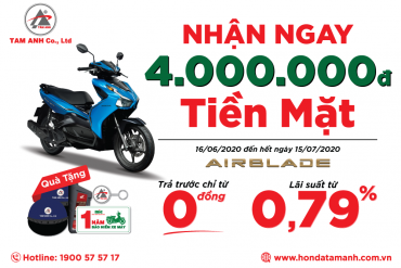 XE Honda AIR BLADE GIẢM GIÁ 4.000.000Đ TẠI HỆ THỐNG HEAD TÂM ANH