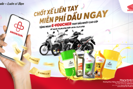 Honda Việt Nam triển khai chương trình khuyến mại “Chốt xế liền tay, miễn phí dầu ngay”