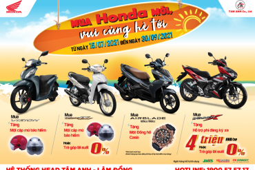 Chương trình khuyến mại “Mua Honda mới – Vui cùng hè tới”