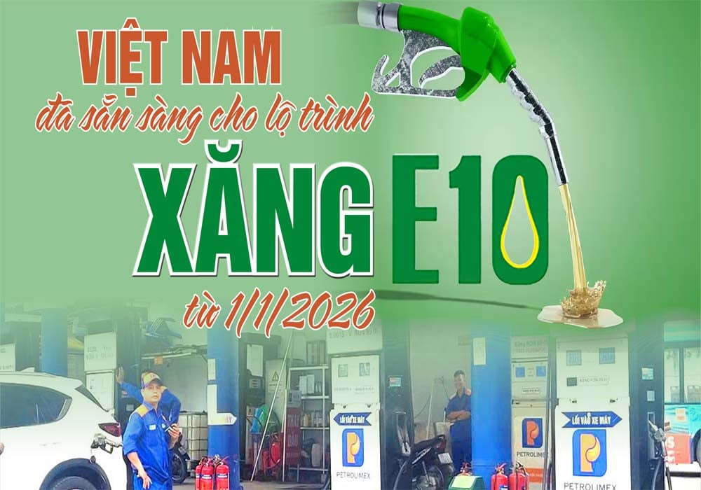 Thời gian áp dụng xăng E10 tại Việt Nam