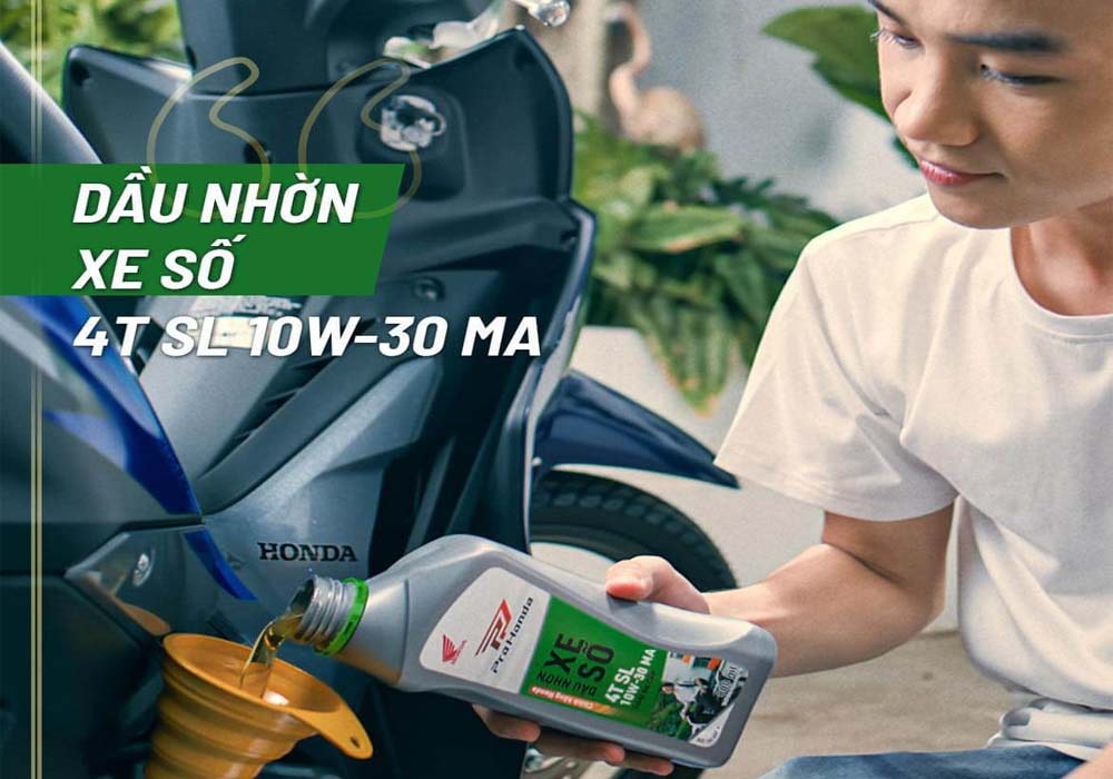 Được đáp ứng theo tiêu chuẩn JASO MA & API SL cùng độ nhớt 10W‑30 hoàn toàn phù hợp xe số Honda như Winner X.