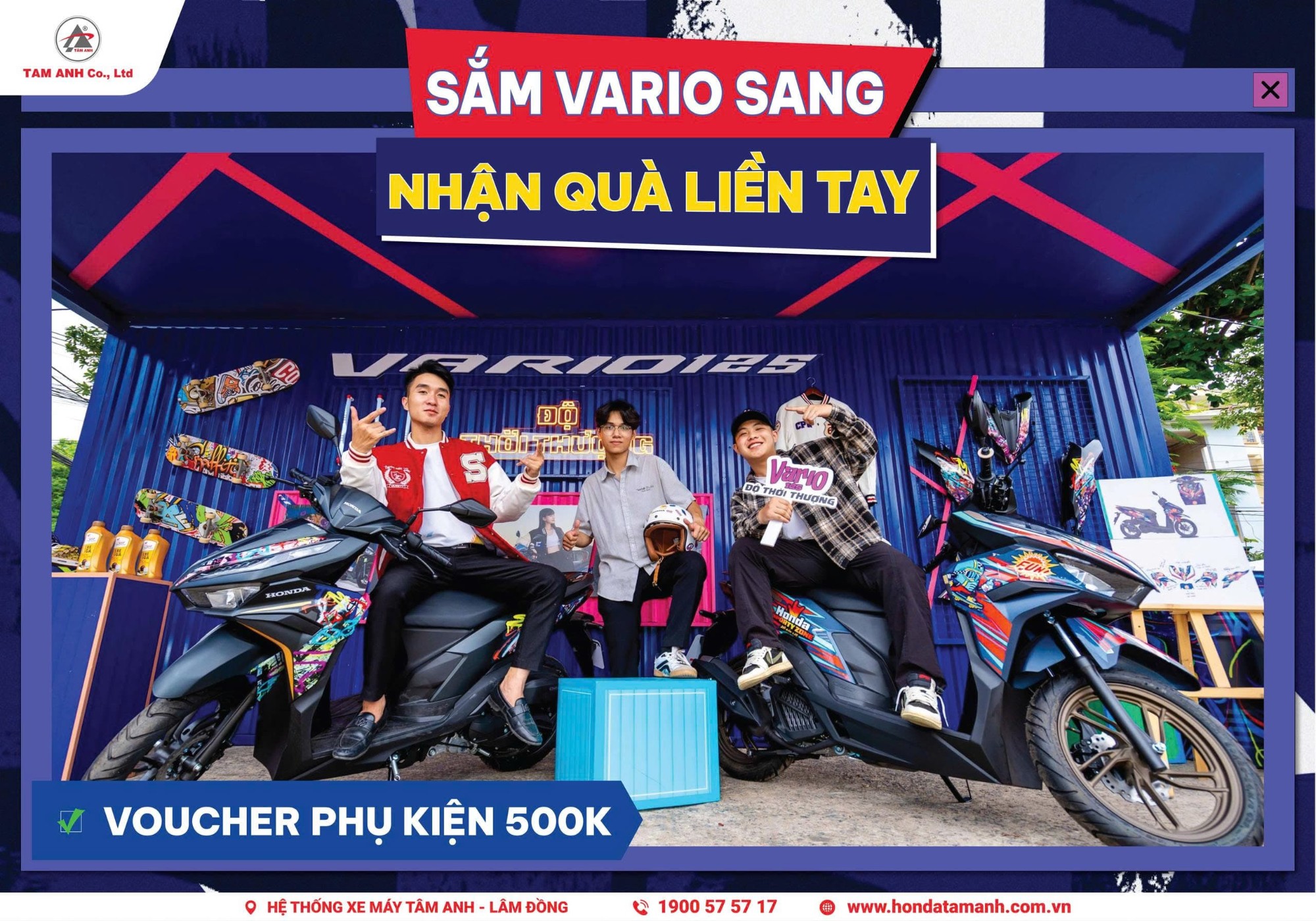 Ưu đãi tháng 11 dòng vario 125 tại HEAD Tâm Anh