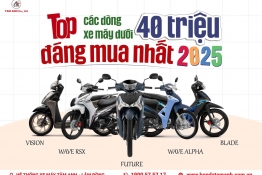 Top các dòng xe máy Honda dưới 40 triệu đáng mua 2025
