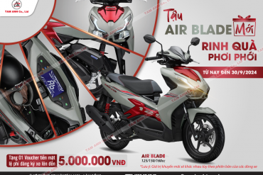 TẬU AIR BLADE MỚI - RINH QUÀ PHƠI PHỚI