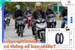 Lốp xe Winner X có thông số bao nhiêu? Vỏ lốp phù hợp với xe