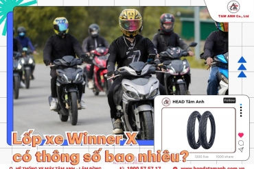 Lốp xe Winner X có thông số bao nhiêu? Vỏ lốp phù hợp với xe