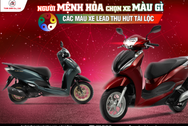 Người mệnh hỏa chọn xe màu gì? Các màu xe Lead thu hút tài lộc