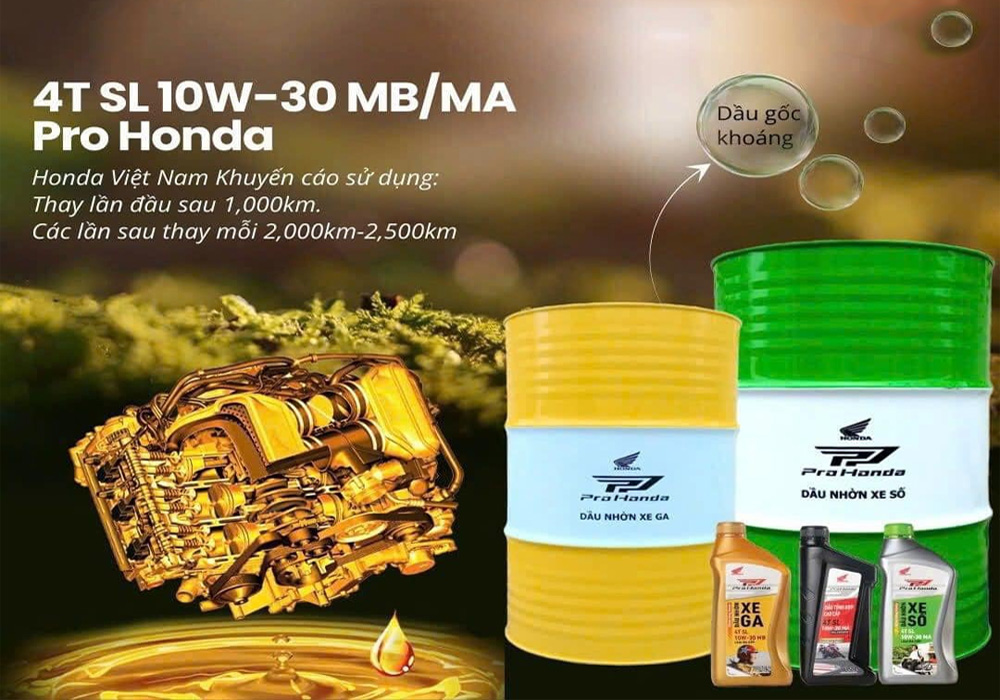 Thay nhớt định kỳ và tránh sử dụng chung loại nhớt cho các dòng xe