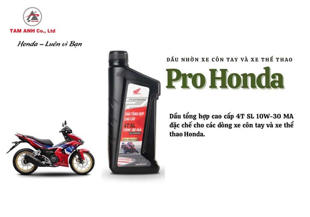 Dầu tổng hợp hoàn toàn pro Honda