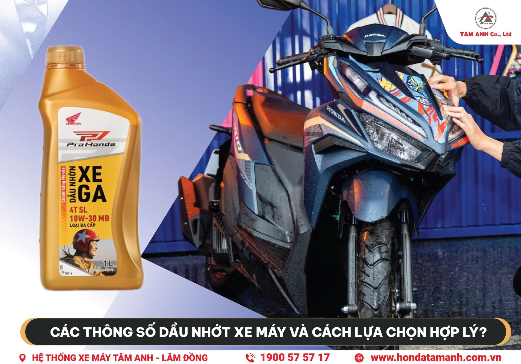 Dầu nhớt xe máy là gì và những thông số cần biết