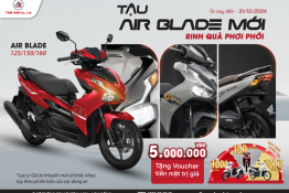 TẬU AIR BLADE MỚI - RINH QUÀ PHƠI PHỚI