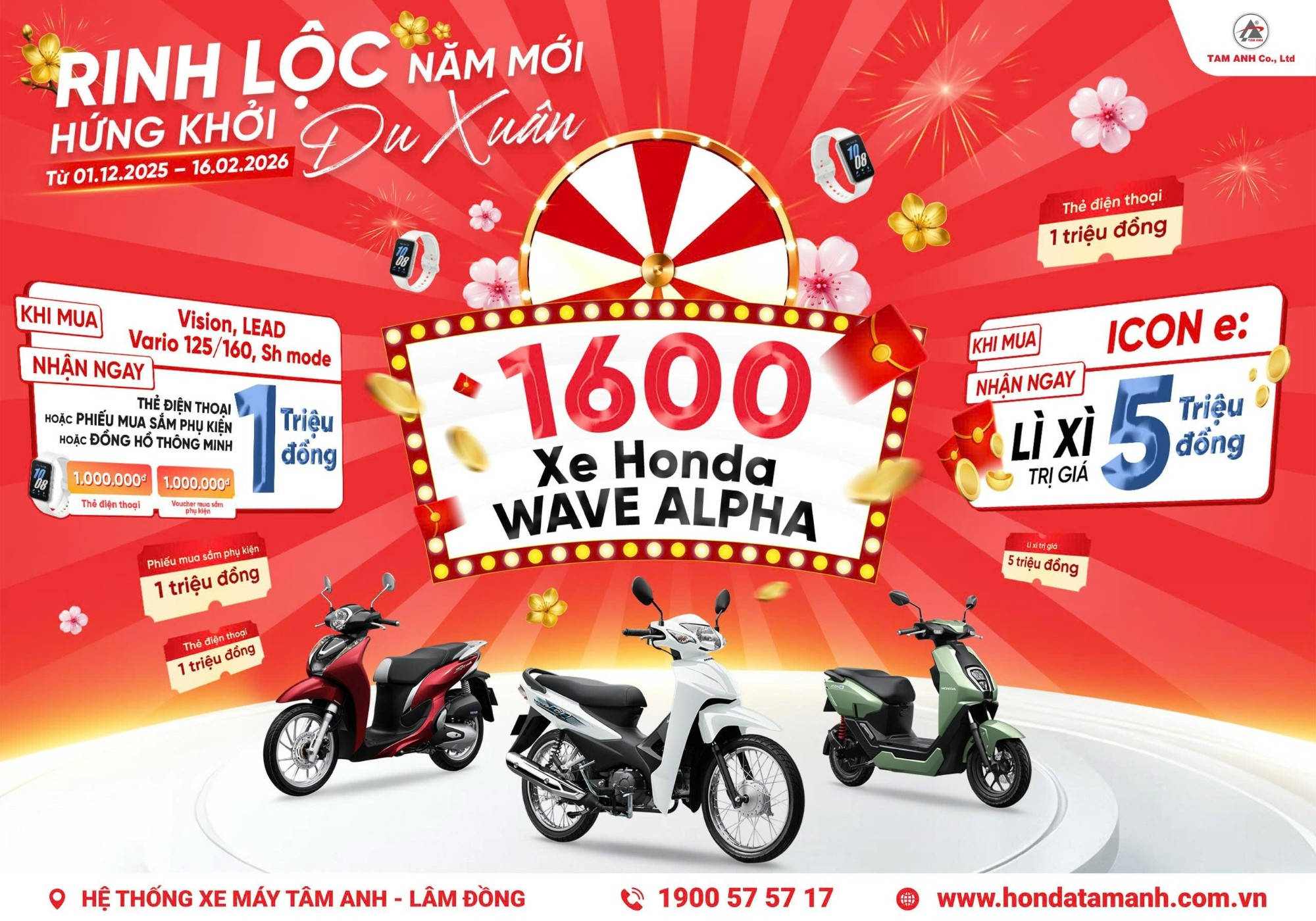 HEAD Tâm Anh tung lộc may mắn Tết 2026