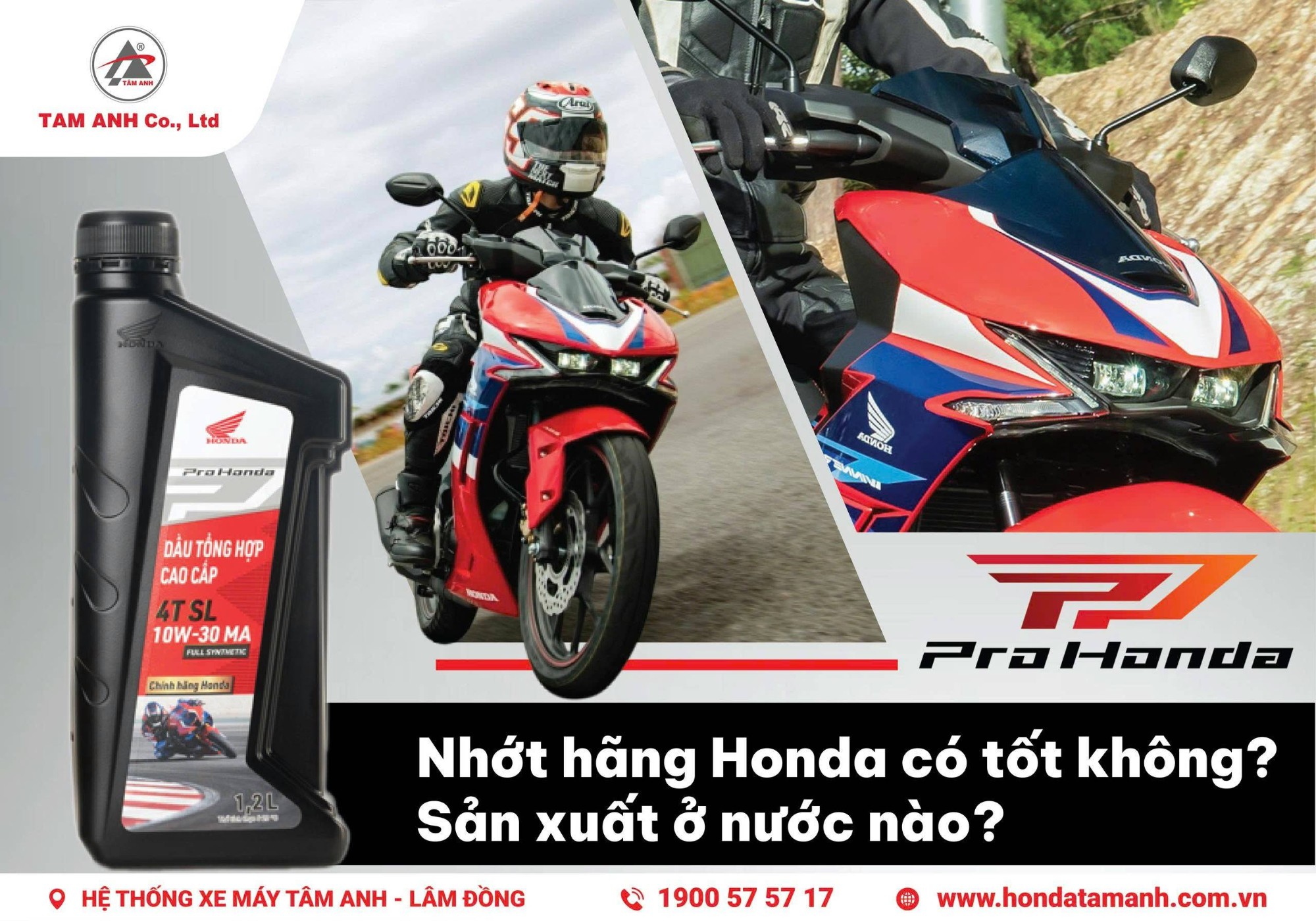 Dầu nhớt Honda được sản xuất bởi công ty TNHH Idemitsu
