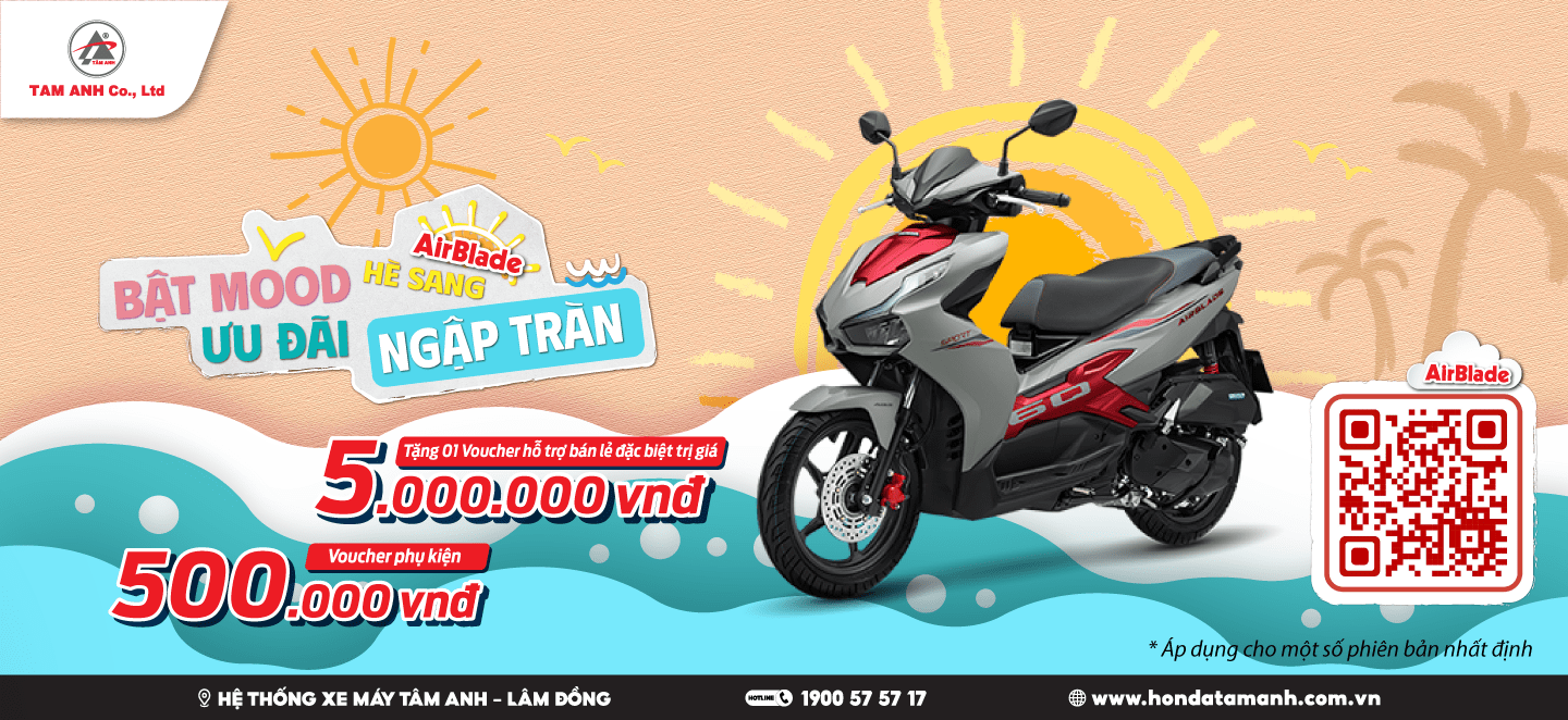 TẬU AIR BLADE MỚI - RINH QUÀ PHƠI PHỚI